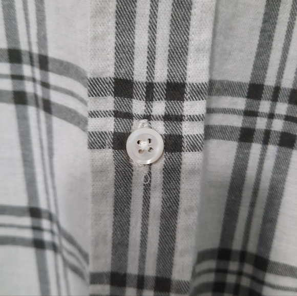 Billy Reid Cotton Plaid Button Down Shirt Long Sleeve Mens Size M Standard Fit - Picture 4 of 14